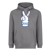 Storm girl peace sign Heavyweight Hoodie - linhVisuals