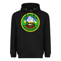 Black great seal of the muscogee nation Heavyweight Hoodie - linhVisuals