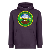 Plum great seal of the muscogee nation Heavyweight Hoodie - linhVisuals