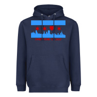 Navy sweet home chicago Heavyweight Hoodie - linhVisuals
