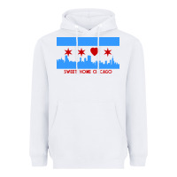 White sweet home chicago Heavyweight Hoodie - linhVisuals