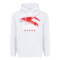 White 5 stars crawfish boil master big red lobster Heavyweight Hoodie - linhVisuals