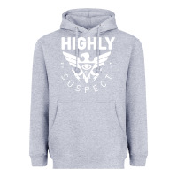 Heather Grey highly suspect 2022 Heavyweight Hoodie - linhVisuals