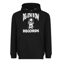 Black #death row record Heavyweight Hoodie - linhVisuals