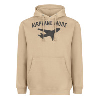 Mushroom airplane mode funny traveling design with flying plane Heavyweight Hoodie - linhVisuals