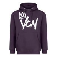 Plum KING VON MERCH Heavyweight Hoodie - linhVisuals