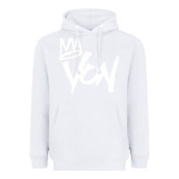 White KING VON MERCH Heavyweight Hoodie - linhVisuals