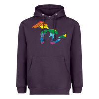 Plum all michigan great lakes rainbow colors Heavyweight Hoodie - linhVisuals
