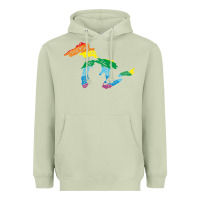 Matcha all michigan great lakes rainbow colors Heavyweight Hoodie - linhVisuals