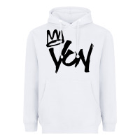 White KING VON Heavyweight Hoodie - linhVisuals