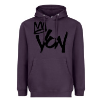 Plum KING VON Heavyweight Hoodie - linhVisuals