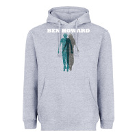 Heather Grey Ben Howard Heavyweight Hoodie - linhVisuals