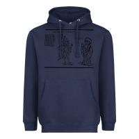 Navy doctor faustus vintage illustration design Heavyweight Hoodie - linhVisuals
