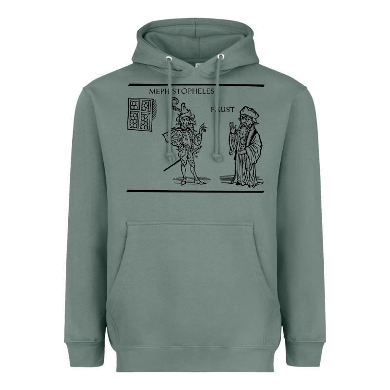 Doctor Faustus Vintage Illustration Design Heavyweight Hoodie by linhVisuals | Teevron