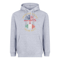 Heather Grey american grown italian roots italy flag vintage tree Heavyweight Hoodie - linhVisuals