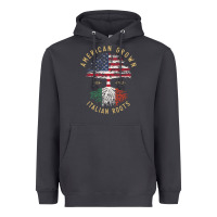 Smoke american grown italian roots italy flag vintage tree Heavyweight Hoodie - linhVisuals