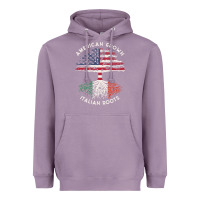 Lavender american grown italian roots usa italy flag tree Heavyweight Hoodie - linhVisuals