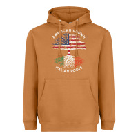 Meerkat american grown italian roots usa italy flag tree Heavyweight Hoodie - linhVisuals
