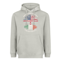 Moon Dust american grown italian roots usa italy flag tree Heavyweight Hoodie - linhVisuals