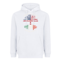 White american grown italian roots usa italy flag tree Heavyweight Hoodie - linhVisuals