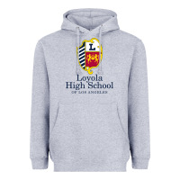 Heather Grey loyola high school los angeles Heavyweight Hoodie - linhVisuals