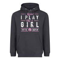 Smoke basketball gifts for girls i know i play like a girl try to keep up in Heavyweight Hoodie - linhVisuals
