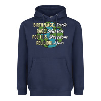Navy birthplace earth race human politics freedom religion love equality al Heavyweight Hoodie - linhVisuals