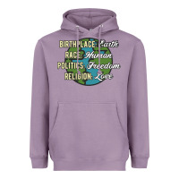 Lavender birthplace earth race human politics freedom religion love equality al Heavyweight Hoodie - linhVisuals