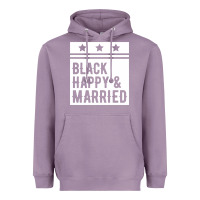 Lavender black happy & married funny wedding gifts Heavyweight Hoodie - linhVisuals