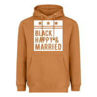 Meerkat black happy & married funny wedding gifts Heavyweight Hoodie - linhVisuals