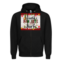 Black santa's favorite nurse Zipper Hoodie - AdoDesignShop