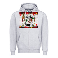 Heather Grey santa's favorite nurse Zipper Hoodie - AdoDesignShop