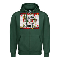 Sports Green santa's favorite nurse Zipper Hoodie - AdoDesignShop
