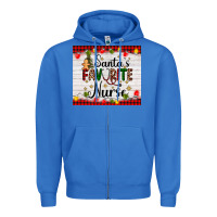 True Royal santa's favorite nurse Zipper Hoodie - AdoDesignShop