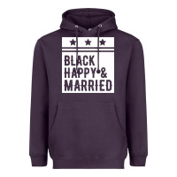 Plum black happy & married funny wedding gifts Heavyweight Hoodie - linhVisuals