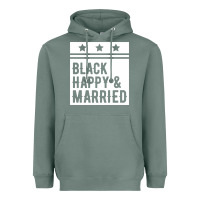 Sage black happy & married funny wedding gifts Heavyweight Hoodie - linhVisuals