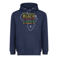 Navy black teacher matters african american pride dashiki black history mon Heavyweight Hoodie - linhVisuals