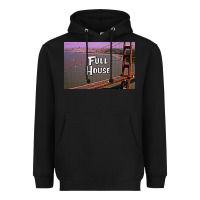 Black f u l l h o u s e Heavyweight Hoodie - linhVisuals