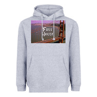Heather Grey f u l l h o u s e Heavyweight Hoodie - linhVisuals