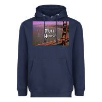 Navy f u l l h o u s e Heavyweight Hoodie - linhVisuals
