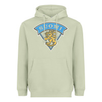 Matcha faded style suomi finland lion design Heavyweight Hoodie - linhVisuals