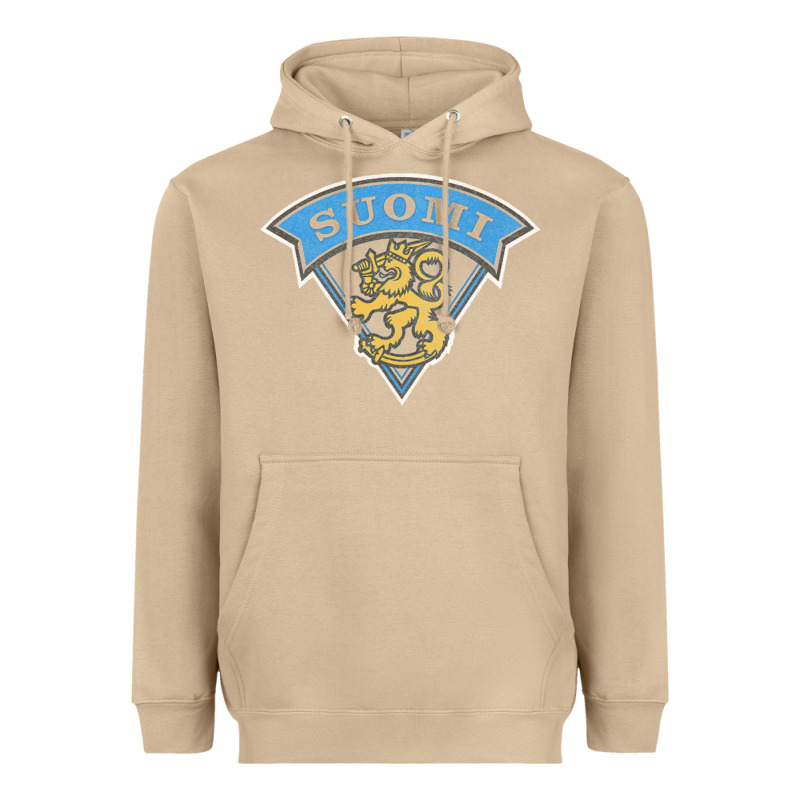 Faded Style Suomi Finland Lion Design Heavyweight Hoodie by linhVisuals | Teevron