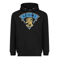 Black faded style suomi finland lion design Heavyweight Hoodie - linhVisuals