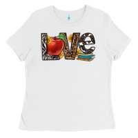 White love teacher Ladies Tee - OliviaCreatesArt