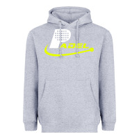Heather Grey padel Heavyweight Hoodie - linhVisuals