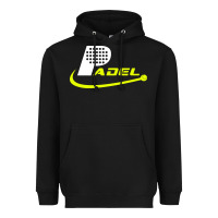 Black padel Heavyweight Hoodie - linhVisuals