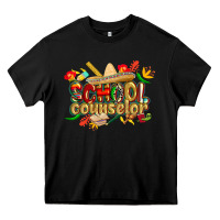 Black cinco de mayo school counselor Heavy Core Tee - CowGirlArtShop