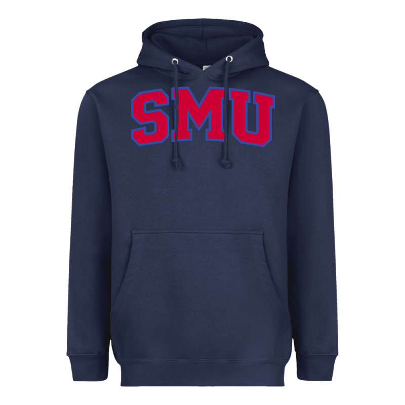 The Smu Athletics Wordmark Heavyweight Hoodie by linhVisuals | Teevron