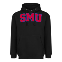 Black The SMU Athletics wordmark Heavyweight Hoodie - linhVisuals