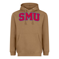 Toasted Coconut The SMU Athletics wordmark Heavyweight Hoodie - linhVisuals